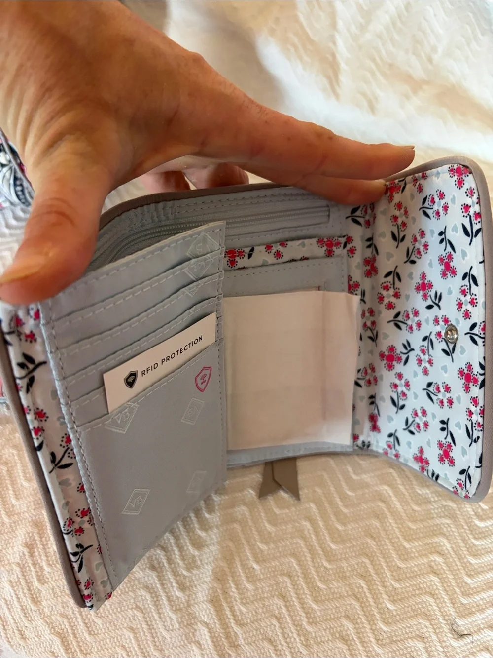 2 PIECES for ONE price ! !  Vera Bradley Quilted wallet AND  matching ID wallet